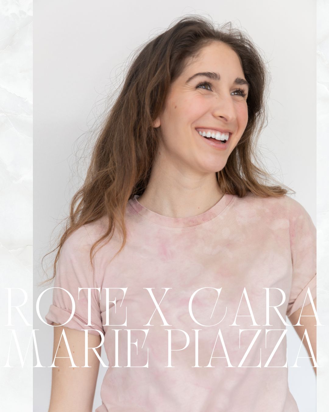 Cara Marie Piazza Organic Ice-Dyed Crewneck T-shirt | ROTE